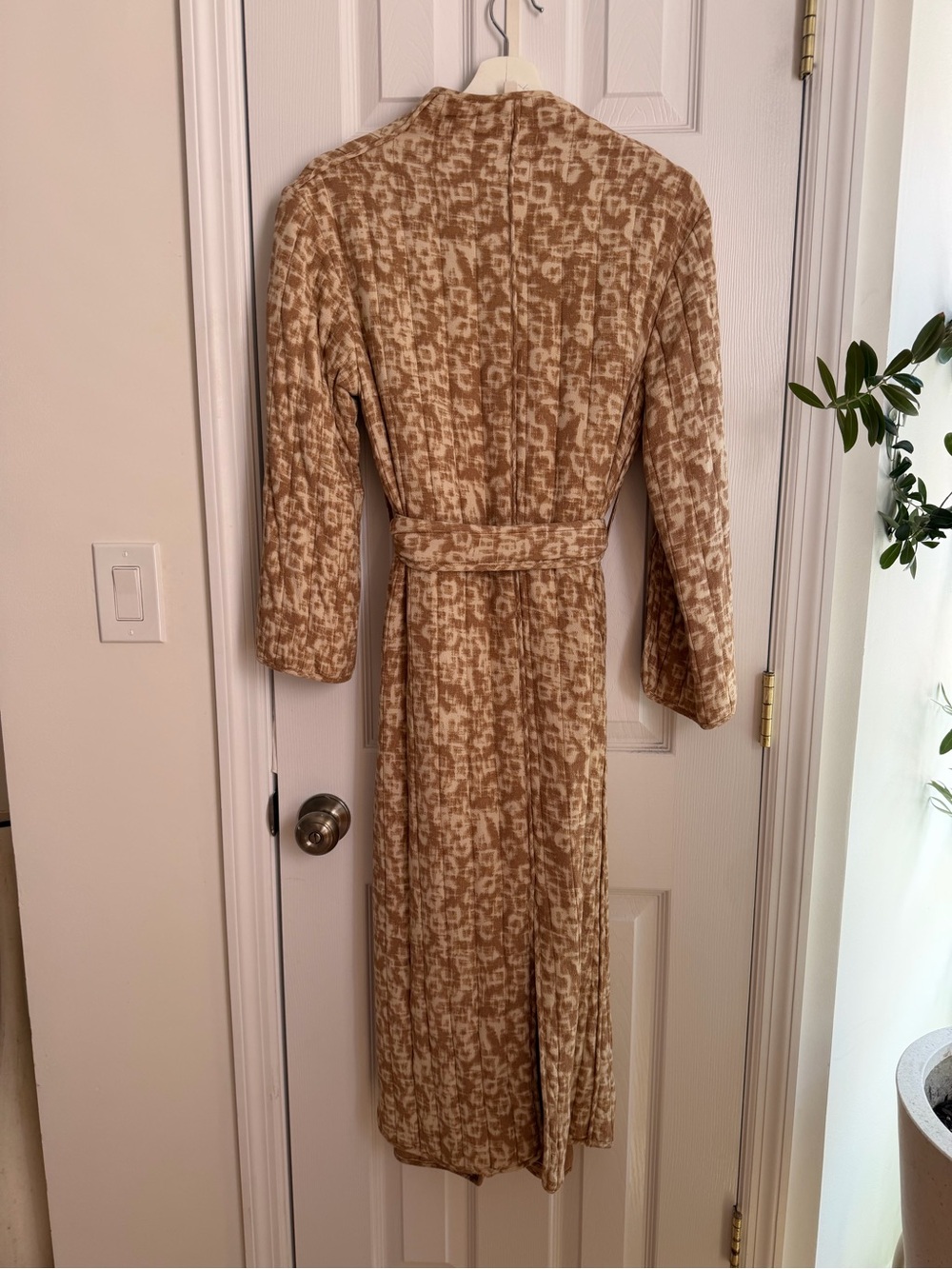 By Malene Birger Beige and Cream Patterned Coat size Small - Picture 8 of 10